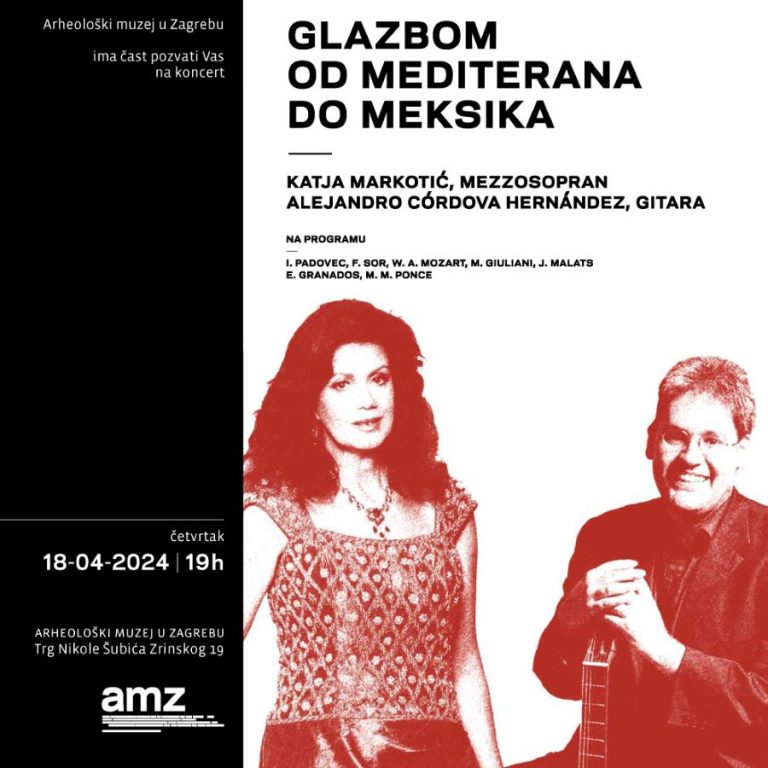 Koncert ‘Glazbom od Mediterana do Meksika’ u Arheološkom muzeju u Zagrebu